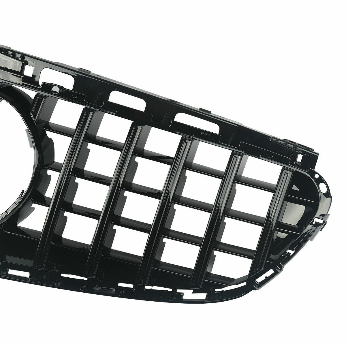 FOR MERCEDES E CLASS W212 13-2016 FRONT GRILLE GRILL BLACK PANAMERICANA GT STYLE