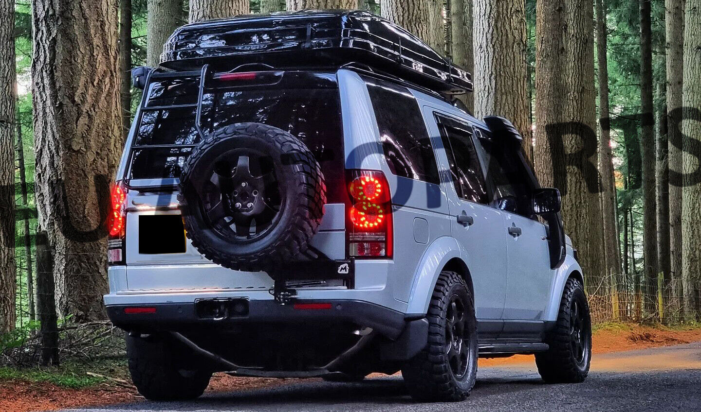 LAND ROVER REAR DOOR ROOF RACK ACCESS LADDER FOR DISCOVERY 3 AND 4 TAILGATE 4X4