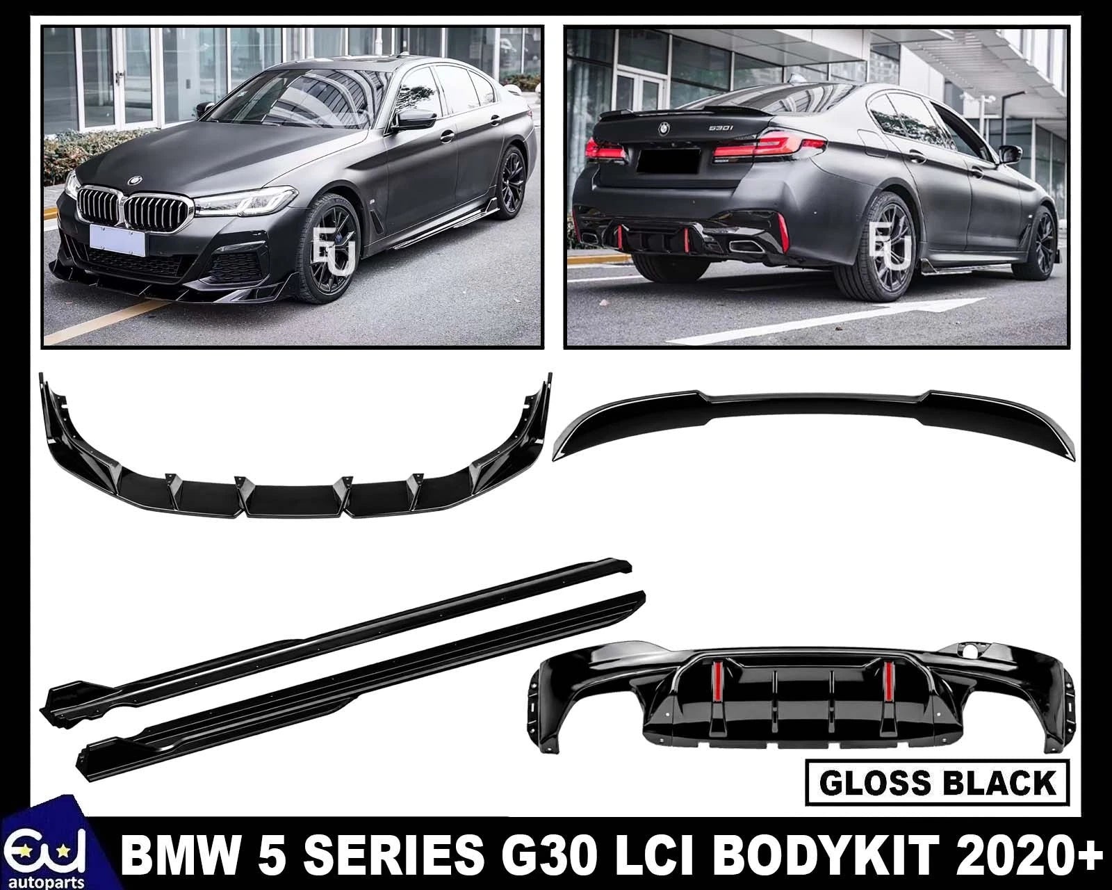 BRAGE DESIGN BODY KIT FRONT SPLITTER REAR DIFFUSER FOR BMW 5 SERIES G30 2020+