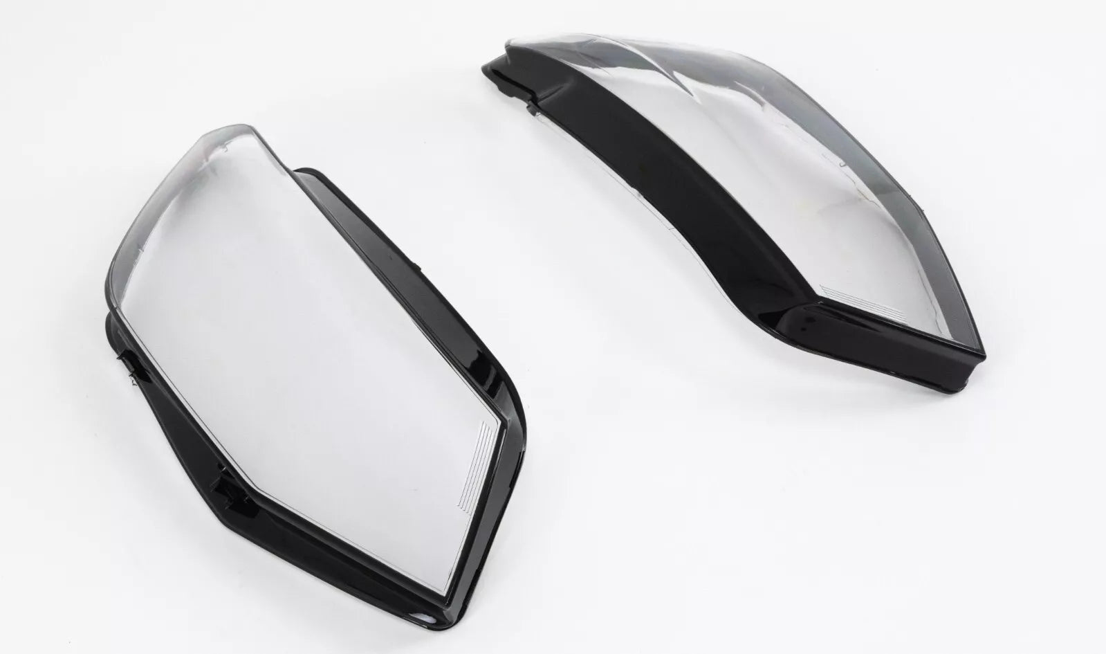 LEFT RIGHT SIDE PAIR SET HEADLIGHT LAMP LENS COVER FOR VW CADDY IV MK4 2015-2020