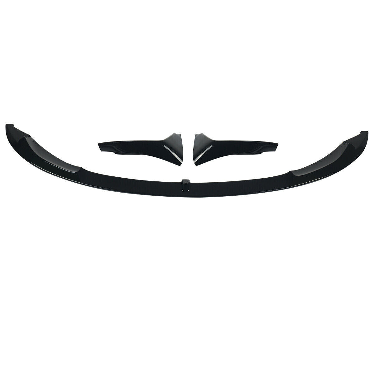 FOR BMW M3 M4 F80 F82 F83 MP STYLE FRONT BUMPER SPLITTER LIP SPOILER GLOSS BLACK