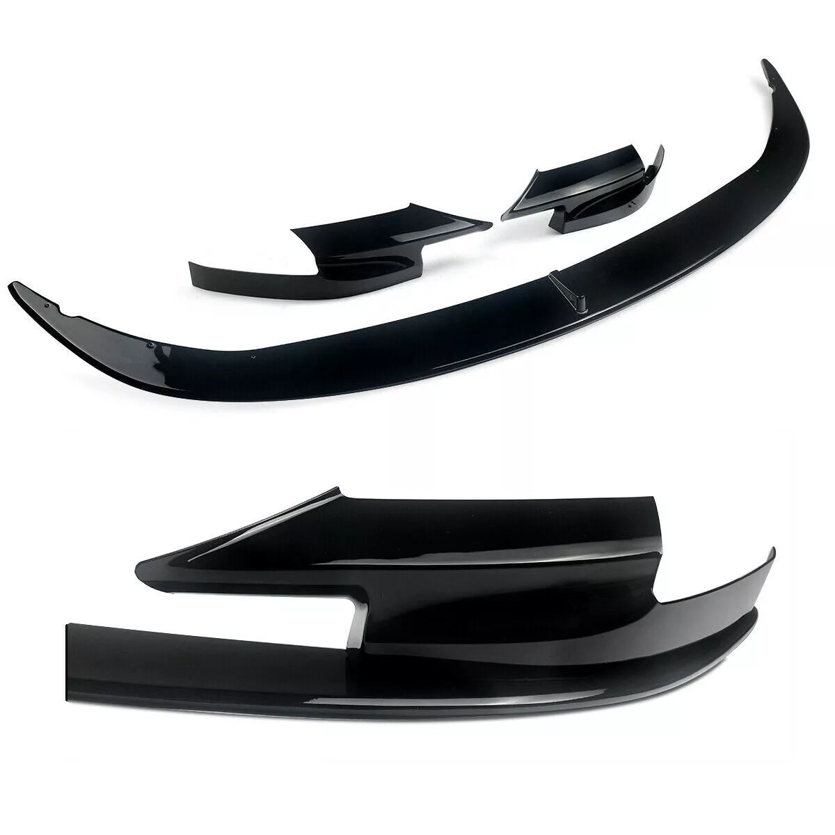 FOR BMW 5 SERIES F11 F10 M SPORT FRONT BUMPER SPLITTER LIP SPOILER GLOSS BLACK