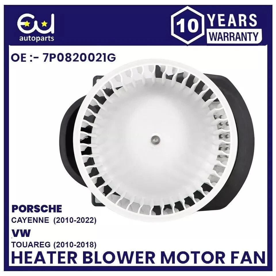 HEATER BLOWER MOTOR FAN FOR PORSCHE CAYENNE 92A VW TOUAREG 10-22 7P0820021G RHD