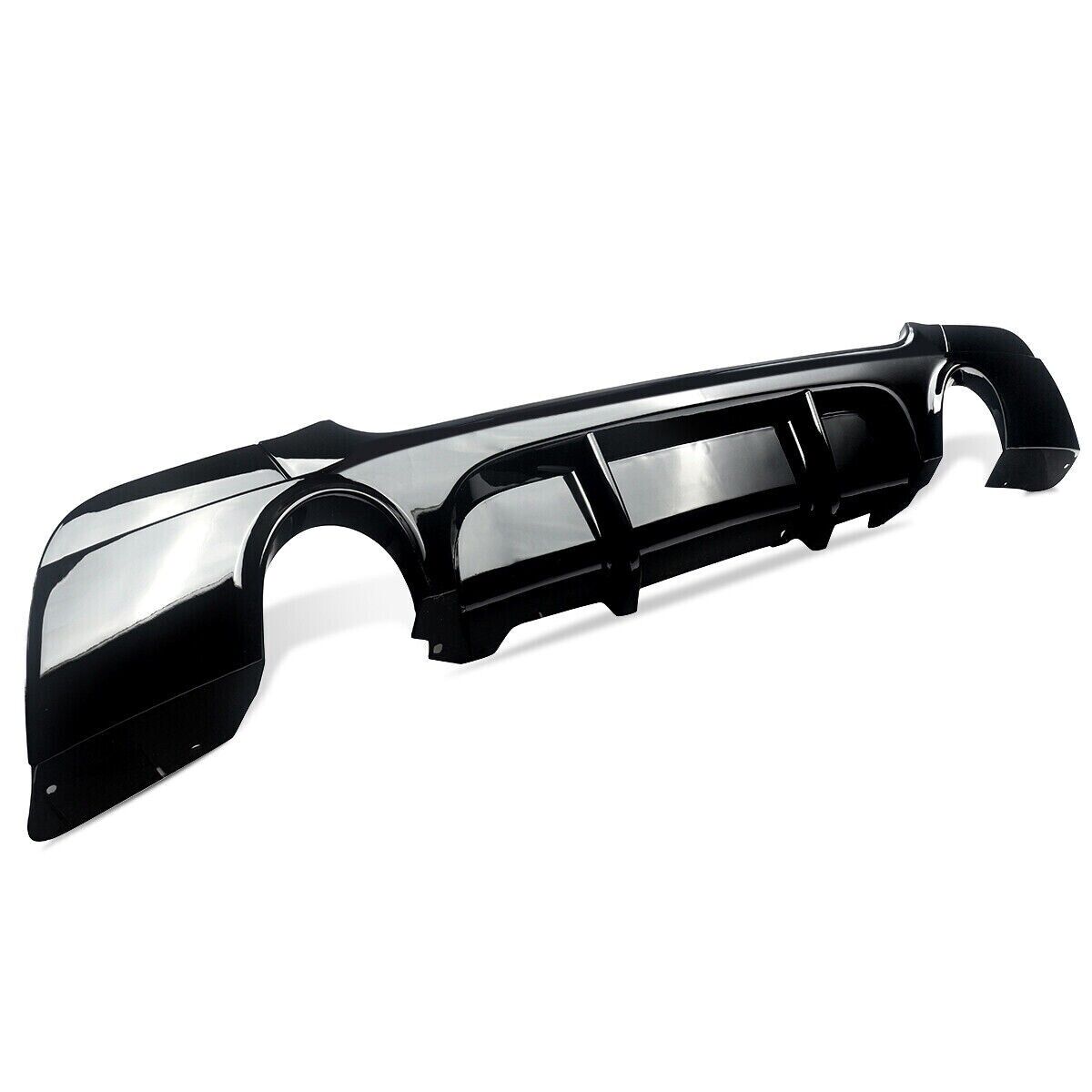 FOR BMW 3 SERIES E92 E93 335I M SPORT REAR DIFFUSER SPLITTER VALANCE GLOSS BLACK