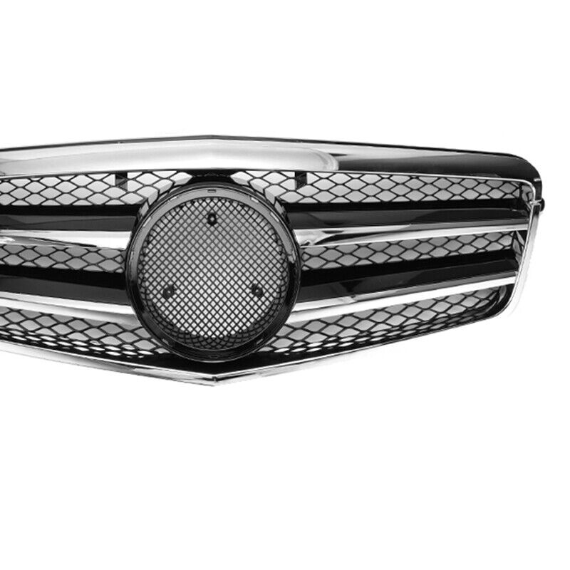 FOR MERCEDES W212 E-CLASS SALOON ESTATE BLACK CHROME GRILL GRILLE E63 AMG 09-13