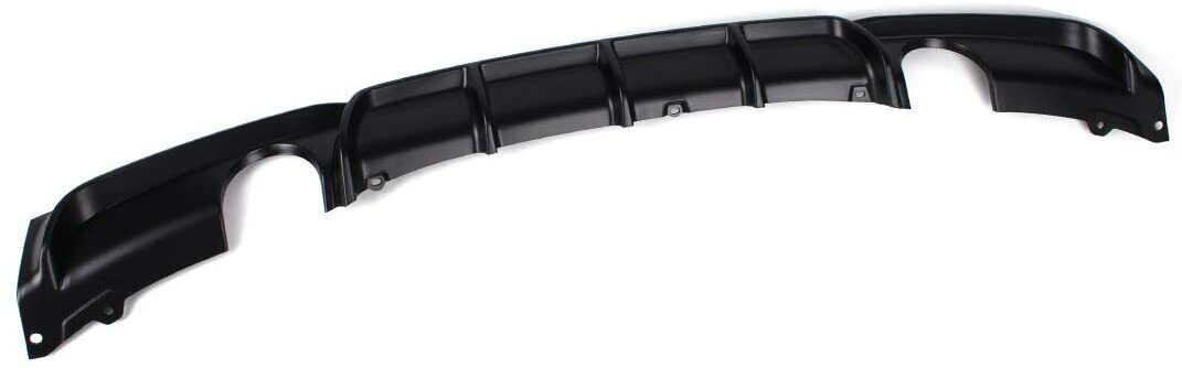 FOR BMW 3 SERIES F30 F31  DUAL REAR DIFFUSER VALANCE MATTE BLACK