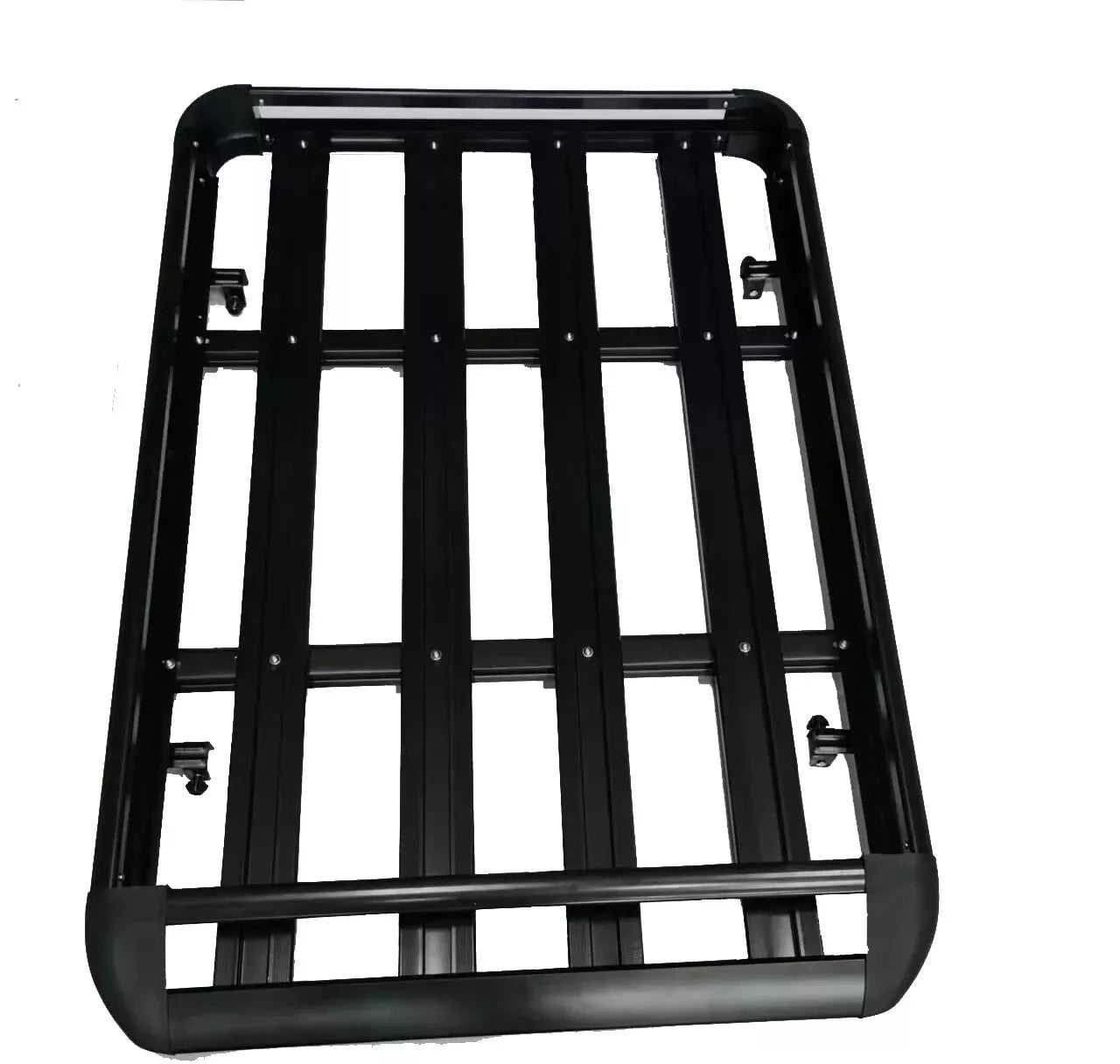 UNIVERSAL ALUMINIUM ROOF RACK BASKET TRAY LUGGAGE CARGO CARRIER BLACK 127 X100CM