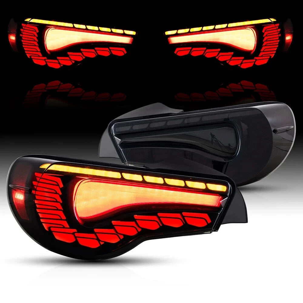 GTS SMOKE LED REAR LIGHTS FOR TOYOTA 86 GT86 SUBARU BRZ 2012-2020 TAIL LAMPS