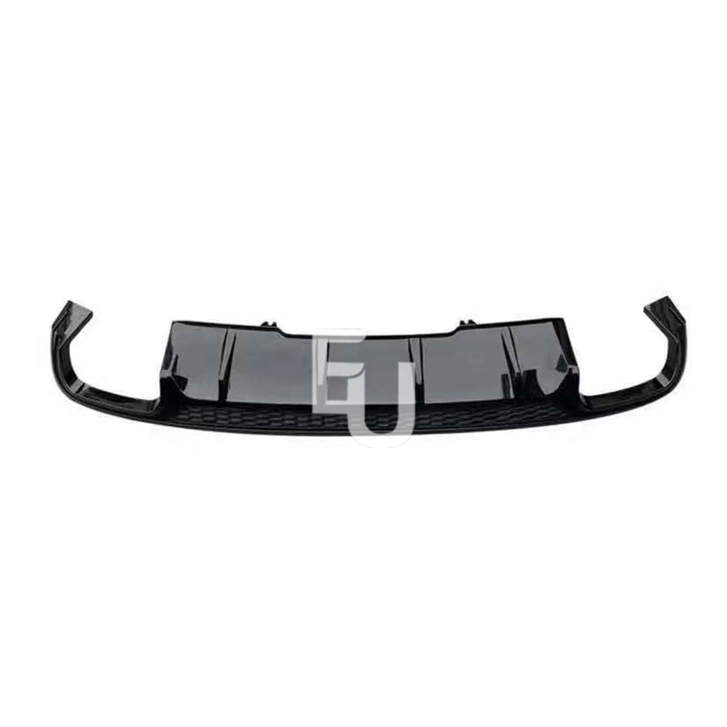 FOR AUDI A4 S4 B9 SLINE REAR BUMPER DIFFUSER SPLITTER GLOSS BLACK 2015-2019