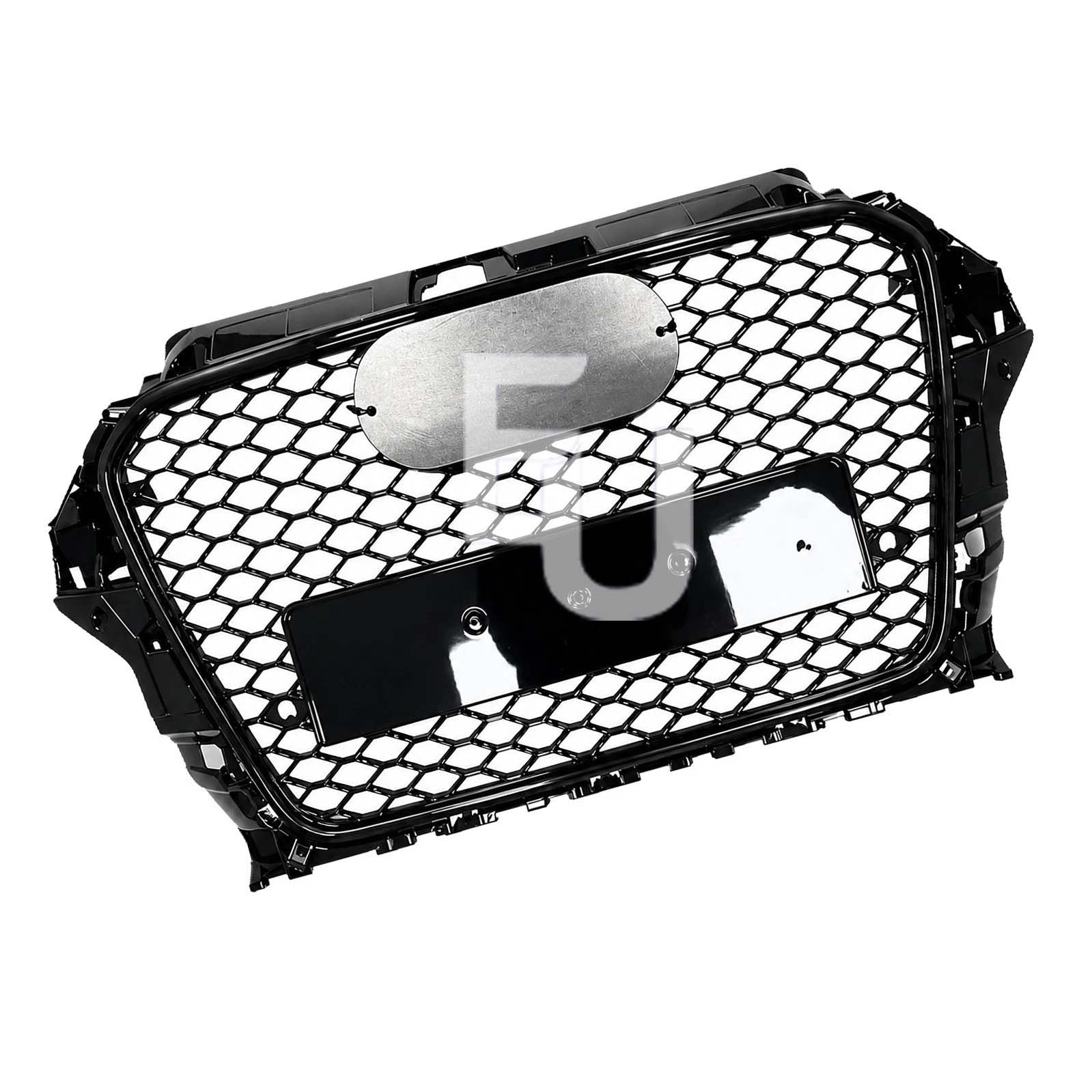 RS3 STYLE HONEYCOMB FRONT GRILLE FOR AUDI A3 8V PRE-FACELIFT GLOSS 2012-2016