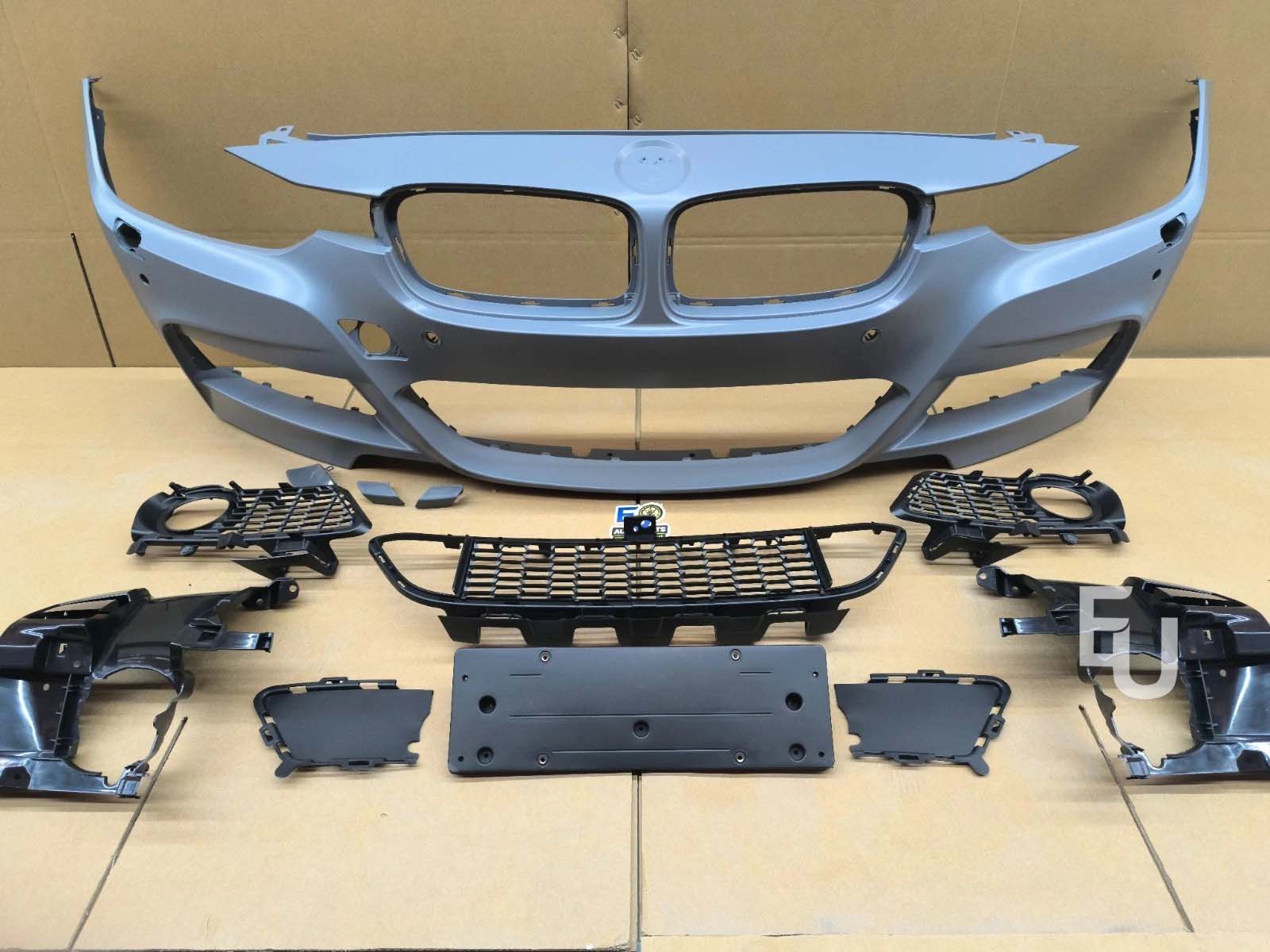 FOR BMW 3 SERIES F30 F31 M SPORT LOOK FRONT BUMPER BODYKIT W/PDC GRILL 2015-2019