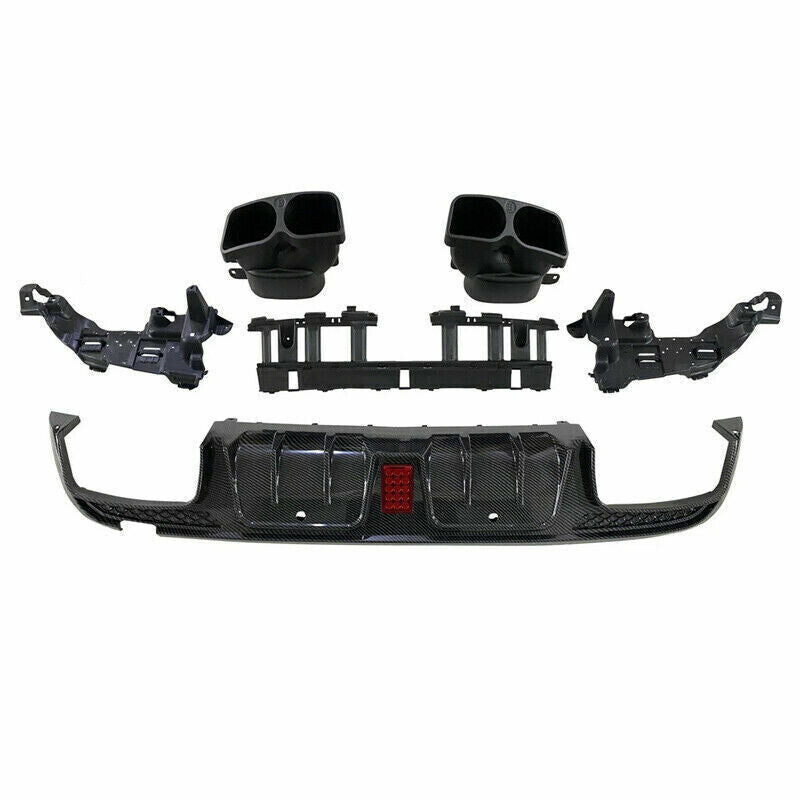 FOR MERCEDES BENZ C CLASS W205 C63 AMG REAR BUMPER DIFFUSER AMG F1 LIGTH STYLE