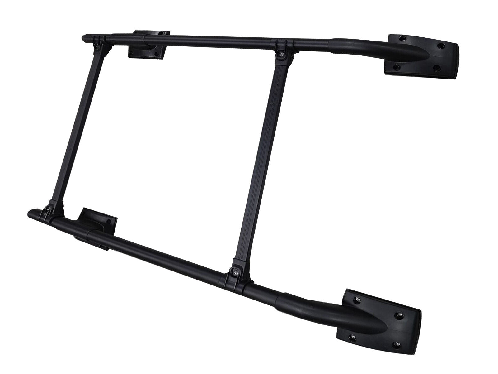 FOR NISSAN NAVARA NP300 D40 FRONTIER 4 DOOR ROOF RAILS RACK CROSS BARS BLACK 04+