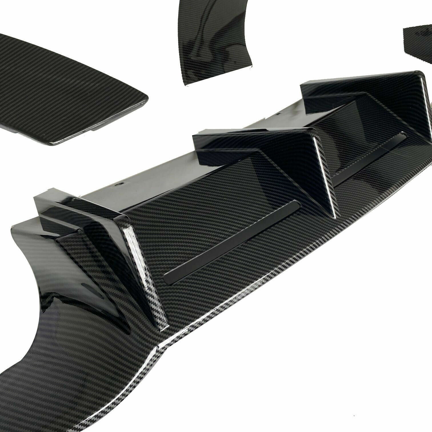 FOR BMW 2 SERIES F87 M2 REAR DIFFUSER  BUMPER VALANCE MTC STYLE CARBON LOOK 15+
