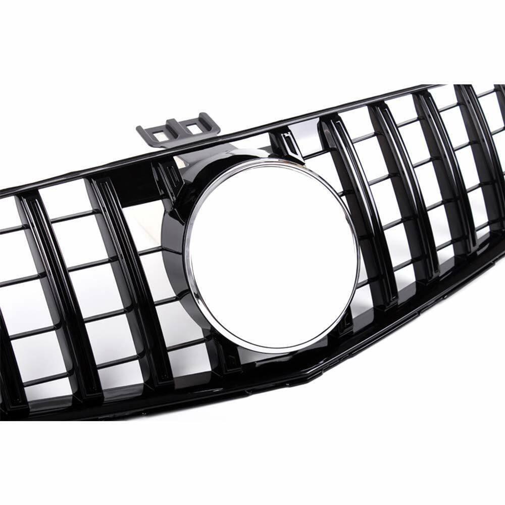FOR MERCEDES C CLASS W204 07-14 FRONT GRILLE GRILL BLACK PANAMERICANA GT STYLE