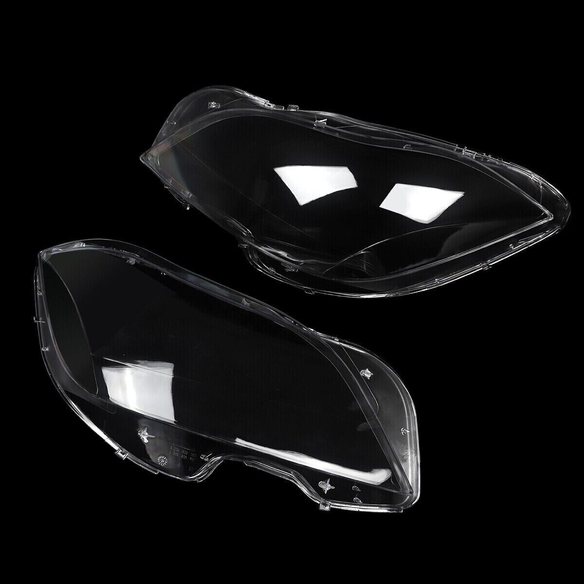 FOR MERCEDES BENZ W218 CLS 10-14 HEADLAMP HEADLIGHT LENS COVER CLEAR LEFT+RIGHT