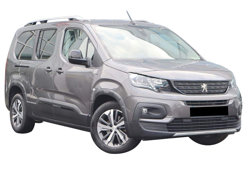 FOR PEUGEOT RIFTER LWB ROOF RACK RAILS CROSS BARS SET BLACK 2019-ONWARDS