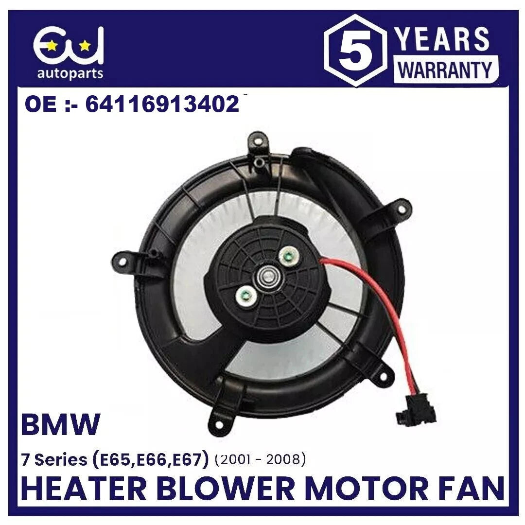HEATER BLOWER MOTOR FAN FOR BMW 7 SERIES 735I E65 E66 E67 01-08 64116913402 RHD