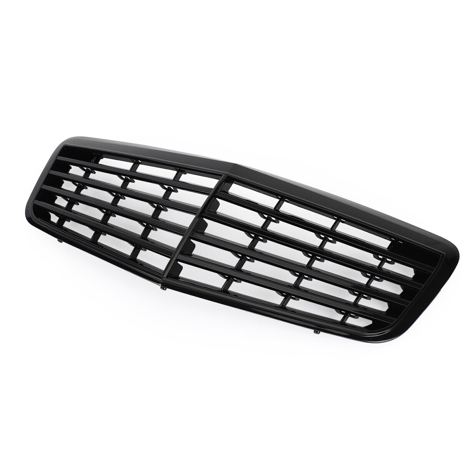 FRONT BUMPER GRILLE GRILL FOR MERCEDES E CLASS W211 S211 E320 E350 E55 AMG BLACK