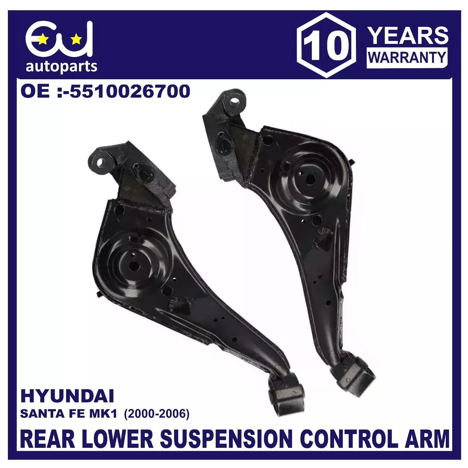 REAR RIGHT & LEFT SUSPENSION CONTROL TRAILING ARM FOR HYUNDAI SANTA FE MK1 00-06