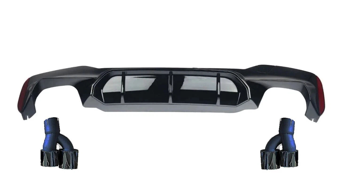 FOR BMW 5 SERIES G30 F90 M5 LCI CONVERSION BODY KIT FRONT REAR BUMPER DIFFUSER