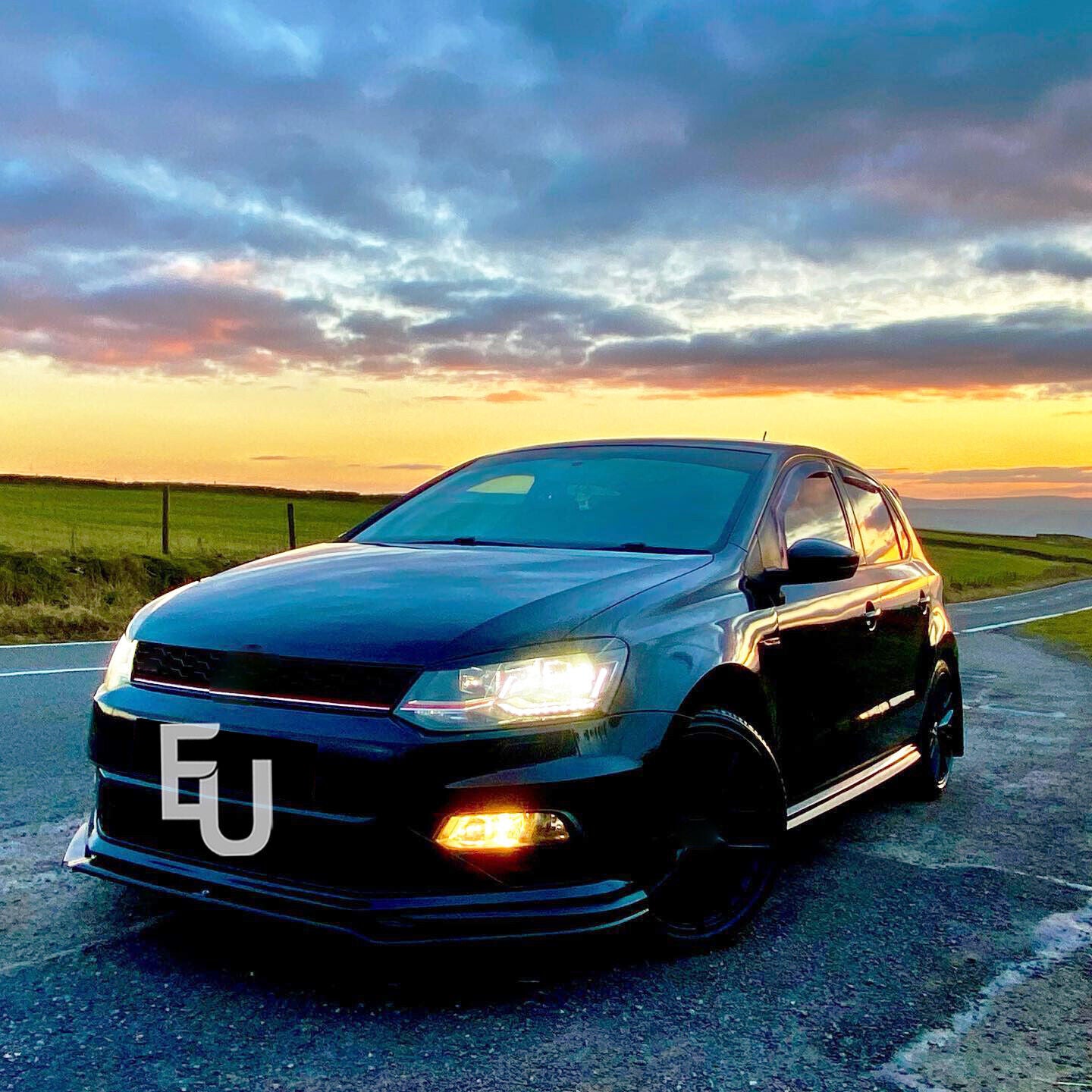 FOR VW VOLKSWAGEN POLO MK5 6R 6C GTI R FRONT SPLITTER SPOILER LIP BODY KIT 09-17