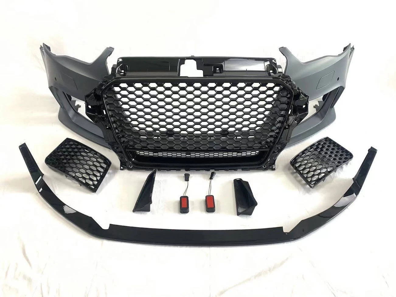 RS3 STYLE FRONT BUMPER CONVERSION KIT FOR AUDI A3 8V 2012-2016 HATCHBACK