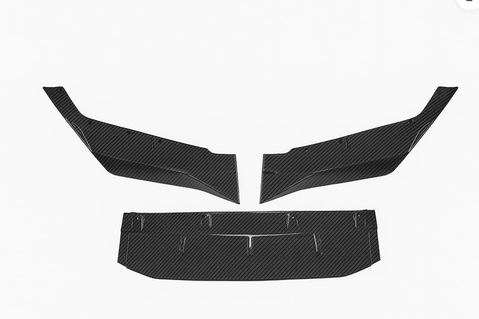 FOR BMW F90 M5 RKP STYLE FRONT BUMPER LIP SPOILER SPLITTER CARBON LOOK 2017-2020