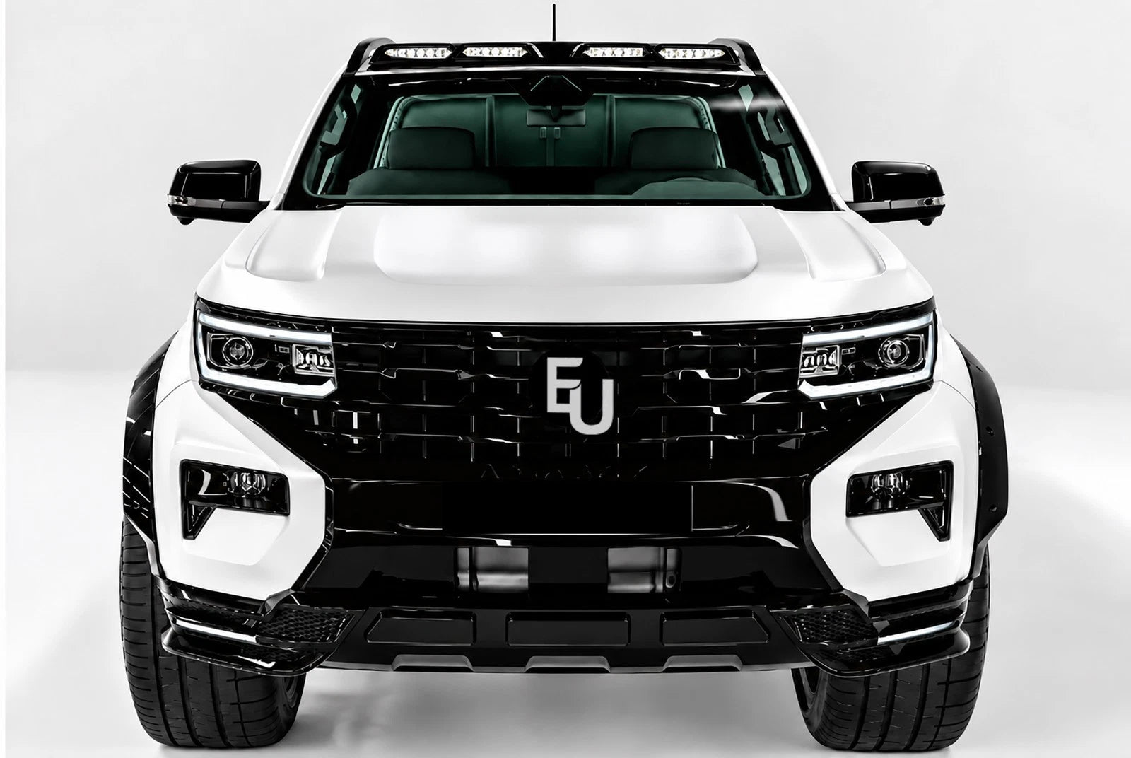 ROOF LIGHT BAR DRL LED LIGHTS GLOSS BLACK FOR VOLKSWAGEN AMAROK NF 2023+ MODELS