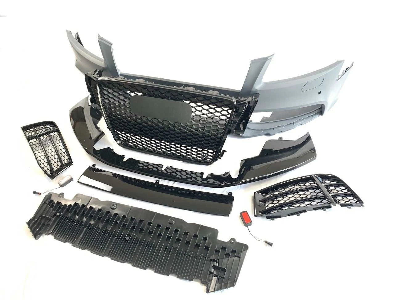 RS5 LOOK FRONT BUMPER BODYKIT SPLITTER FOR AUDI A5 S5 B8 COUPE SPORTBACK 2007-11