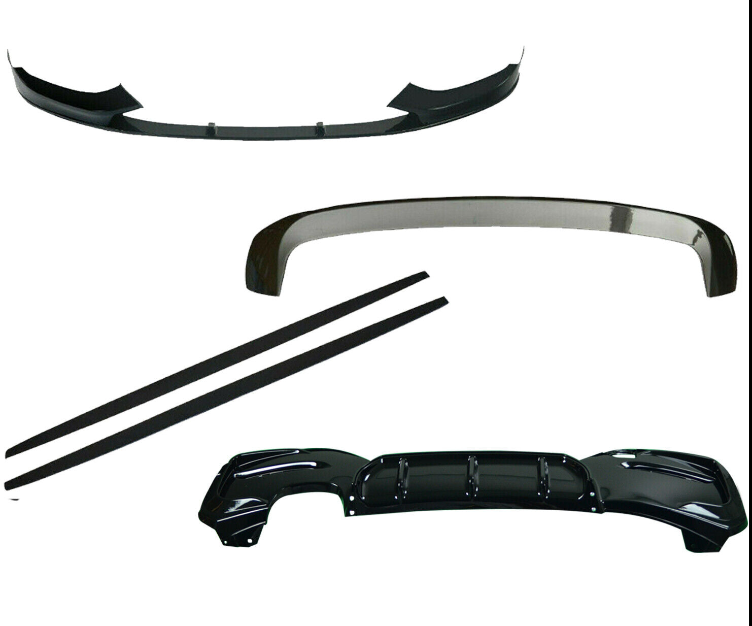 FOR BMW 1 SERIES F20 F21 FRONT LIP SPLITTER REAR DIFFUSER BODY KIT BODYKIT 15-18TT