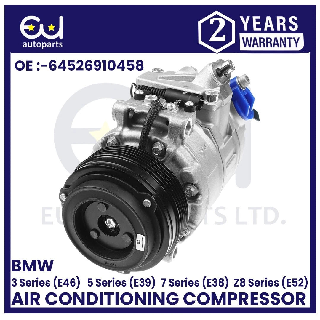AIR CONDITIONING COMPRESSOR FOR BMW E38 E39 E46 E52 320I 323I 520I 523I M3 M5 Z8