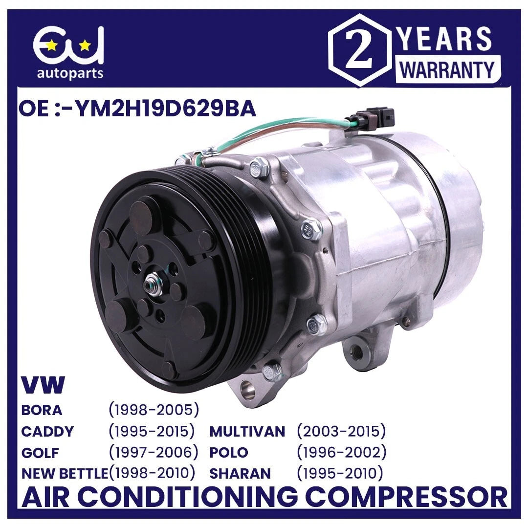 AIR CON AC COMPRESSOR PUMP FOR VW GOLF IV BORA 1J POLO 6V SHARAN TRANSPORTER