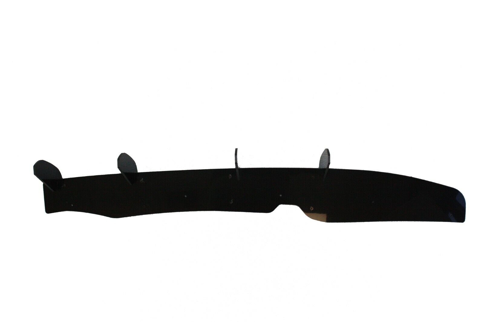 FOR VW POLO MK6 AW GTI R LINE REAR BLADE FIN DIFFUSER SPOILER GLOSS BLACK 2018+