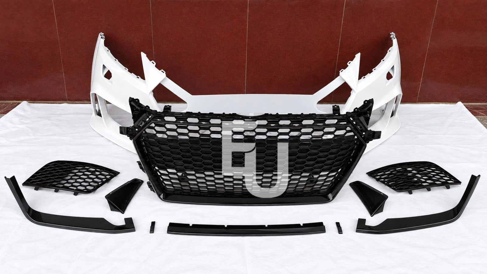 TTRS LOOK CONVERSION FRONT BUMPER BODY KIT FOR AUDI TT MK3 8S 2014-2018 W/GRILLE
