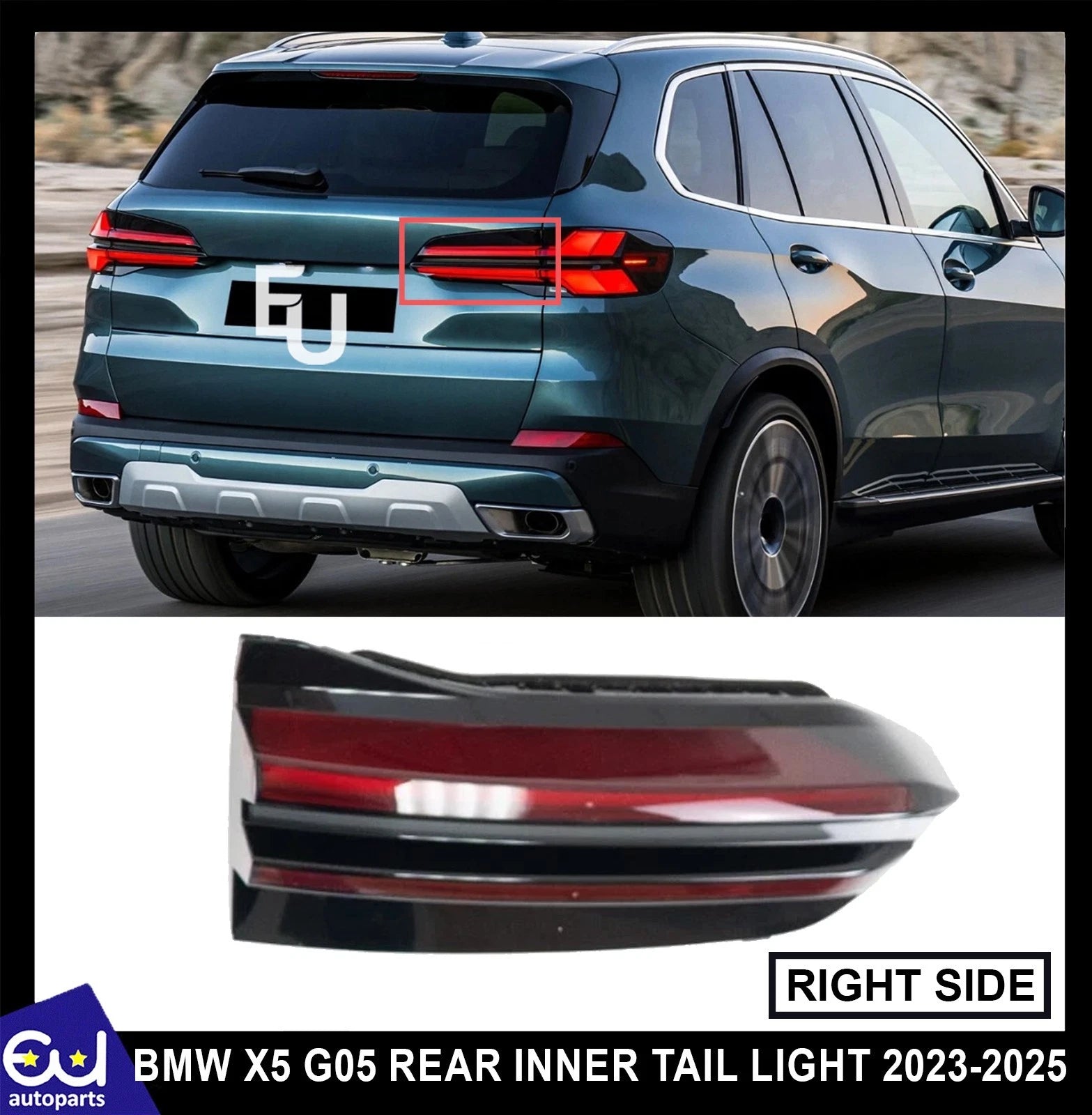 RIGHT DRIVER SIDE LED REAR INNER TAIL LIGHT BRAKE LAMP FOR BMW X5 G05 2023-2025