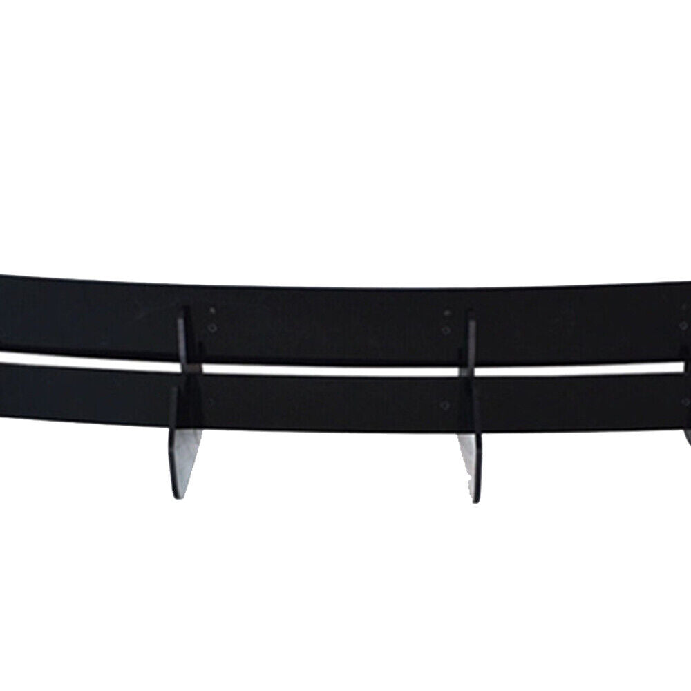 FOR VW GOLF R MK7.5 REAR BLADE FIN DIFFUSER BUMPER SPOILER GLOSS BLACK 17-20