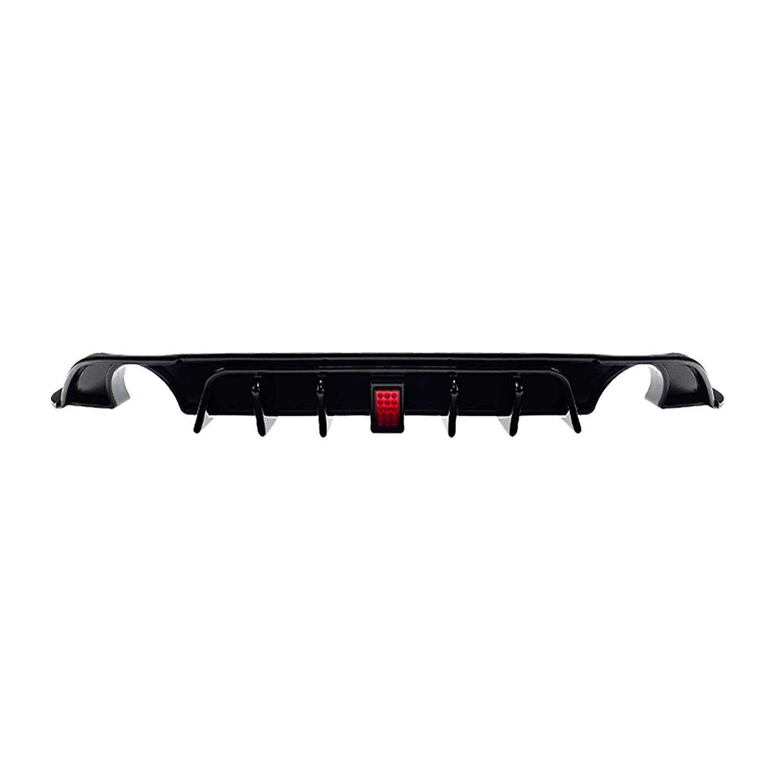 REAR DIFFUSER F1 LIGHT TCR STYLE GLOSS BLACK FOR VW GOLF MK7.5 GTI GTE GTD 16-20