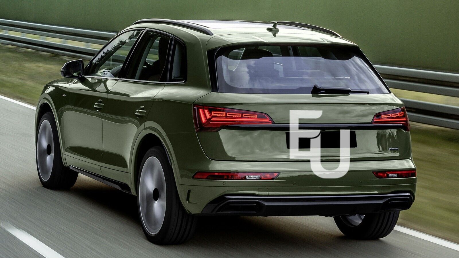 PAIR REAR BUMPER LOWER TAIL LIGHT BRAKE STOP LAMP FOR AUDI Q5 80A 2017-ON