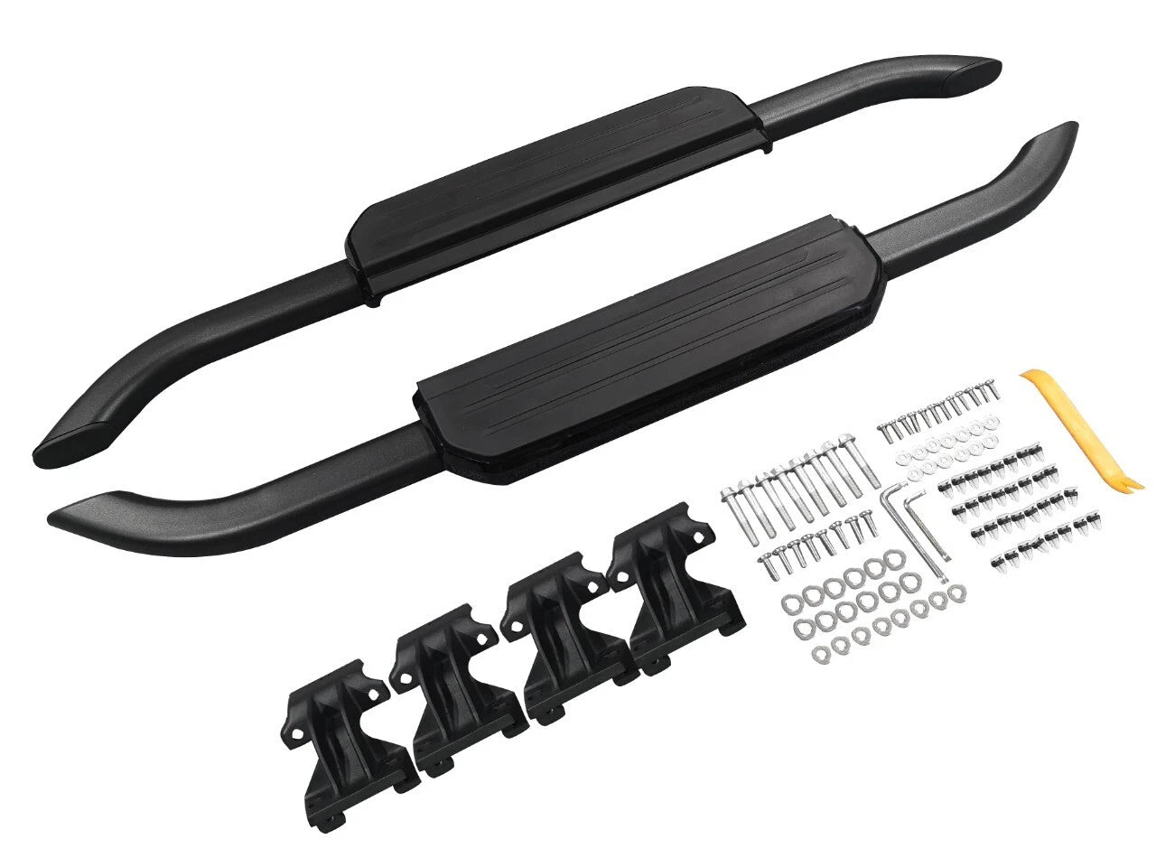 FOR LAND ROVER DEFENDER 90 L663 RUNNING BOARD SIDE STEPS BLACK EDITION 2020+