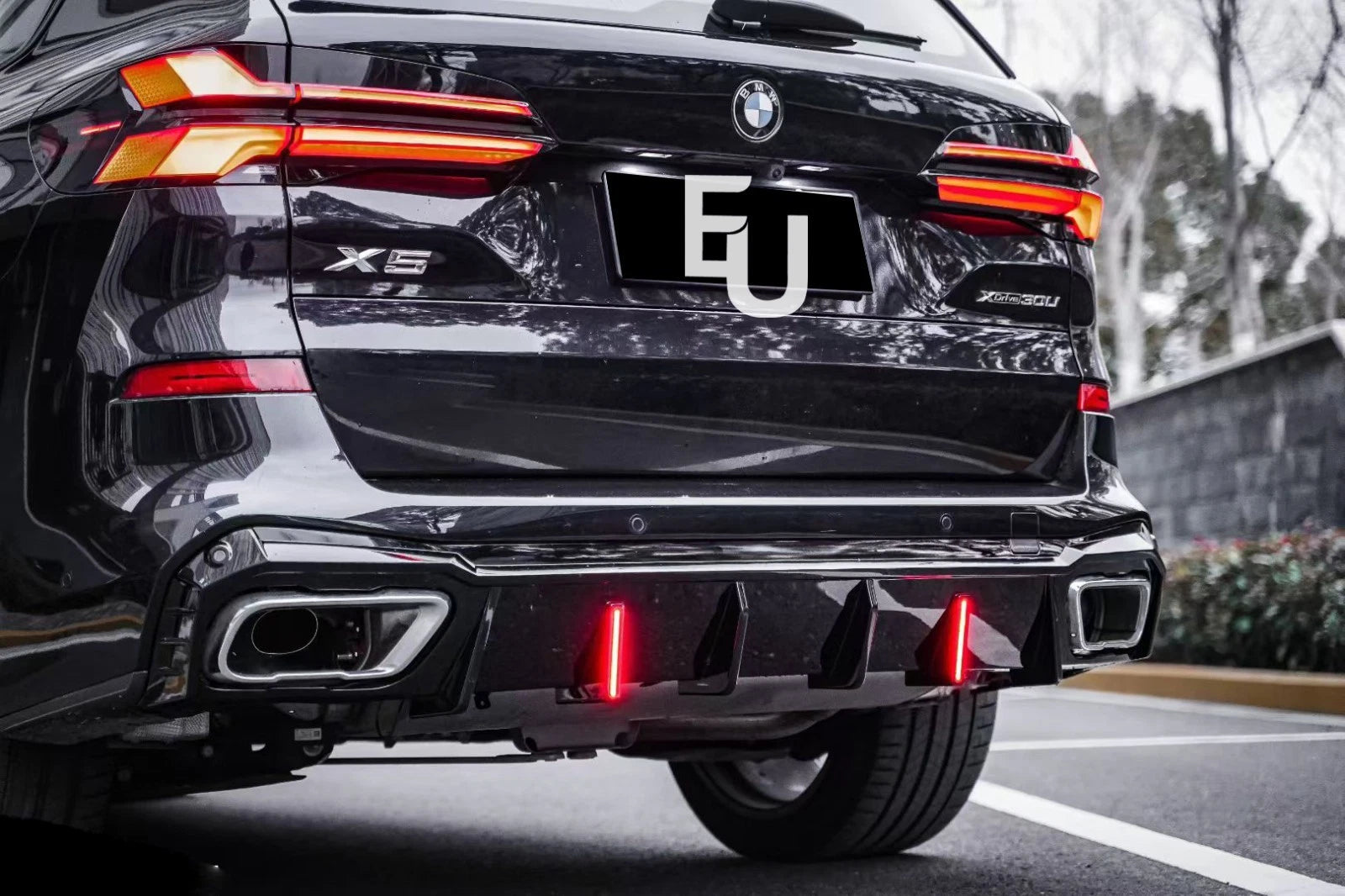 BLACK KNIGHT PERFORMANCE BODY KIT BODYKIT FRONT SPLITTER FOR BMW X5 G05 LCI 23+