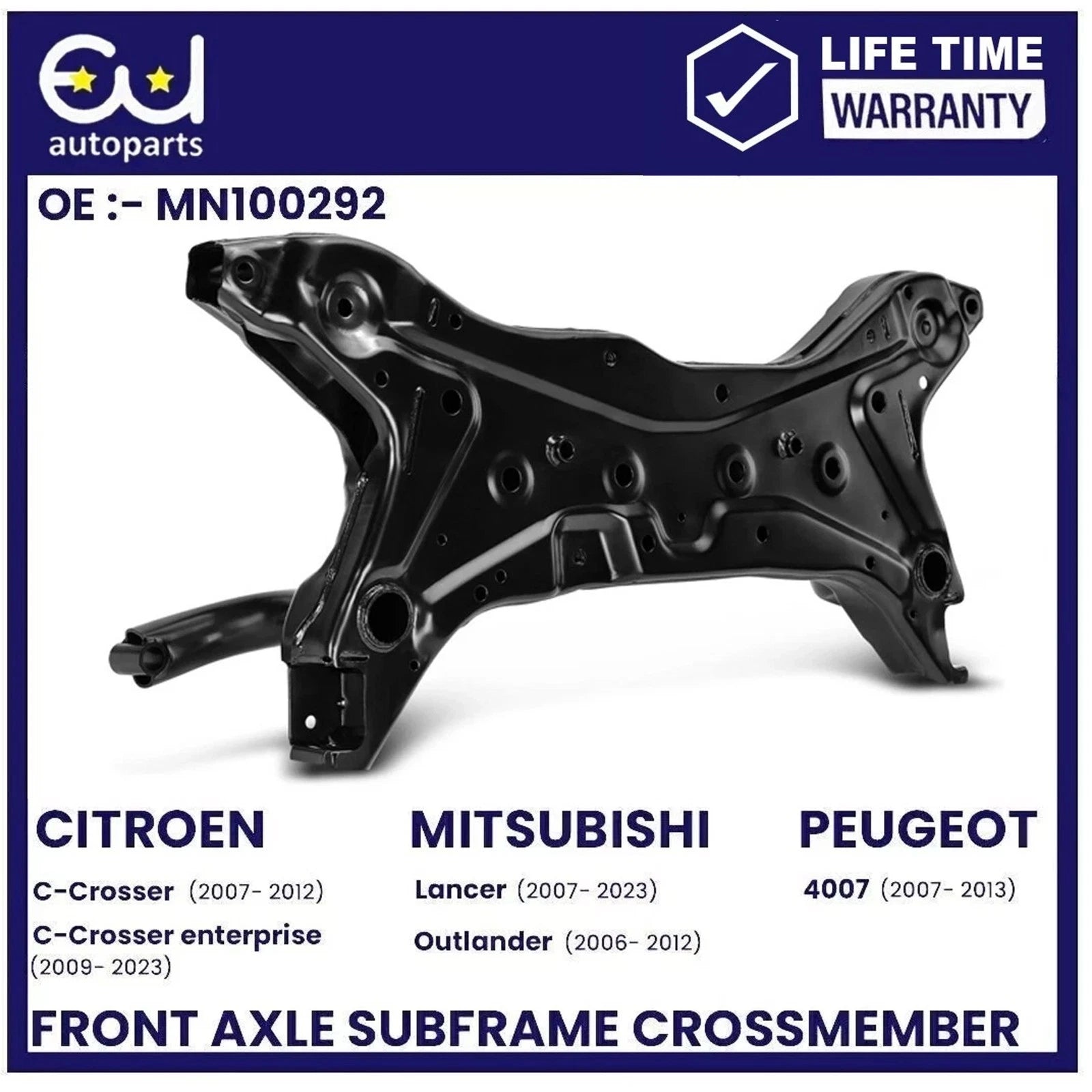FRONT AXLE CARRIER SUBFRAME CROSSMEMBER FOR PEUGEOT 4007 407 MN100292 2007-2013