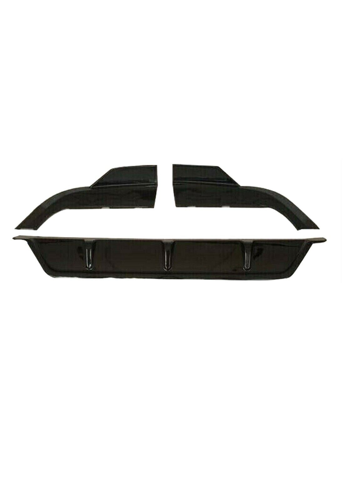 FOR BMW X5 G05 M SPORT GLOSS BLACK REAR BUMPER DIFFUSER SPOILER EXTENSION 2018+