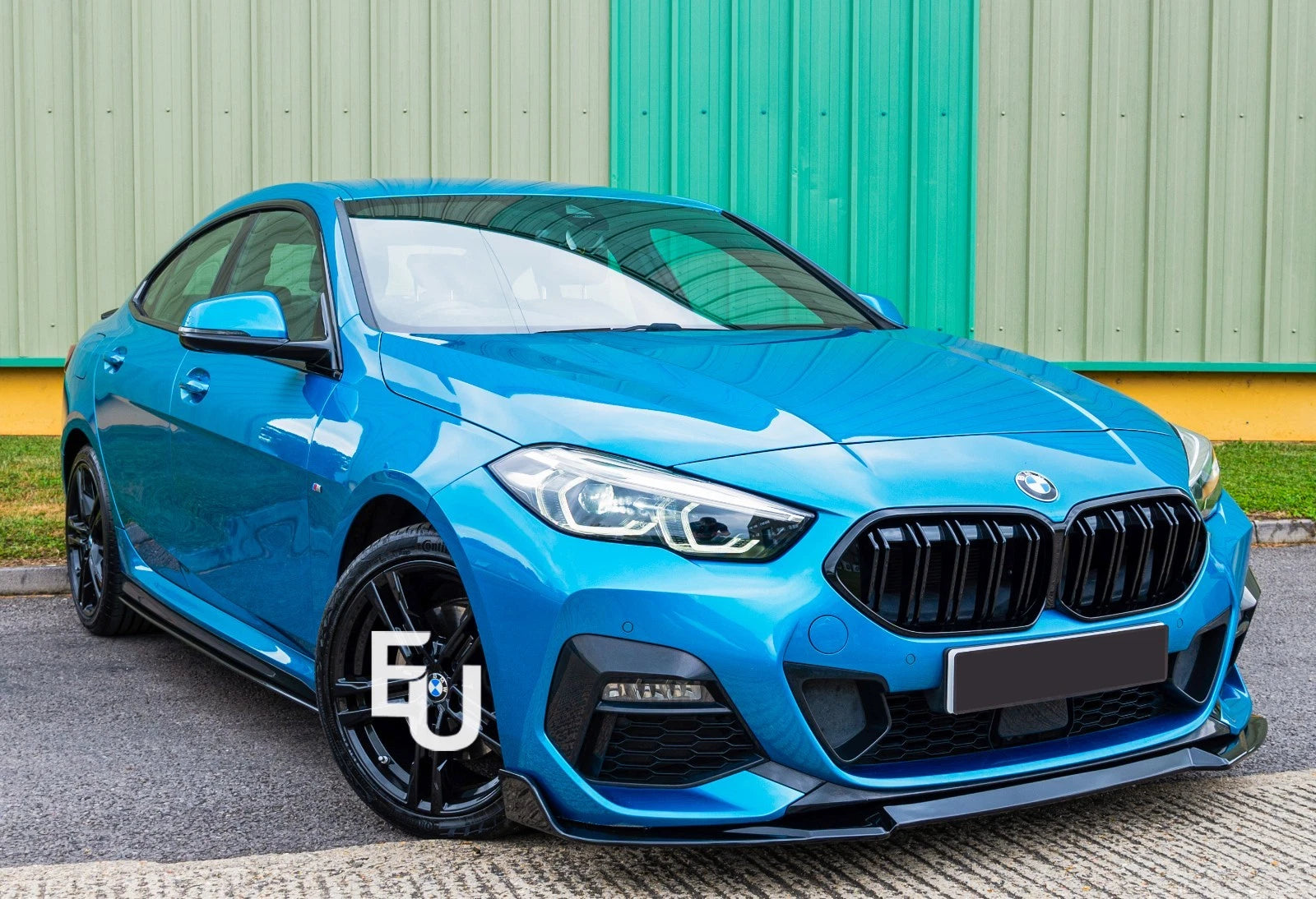 FOR BMW 2 SERIES GRAN COUPE F44 FRONT LIP SPLITTER GLOSS BLACK 2020+