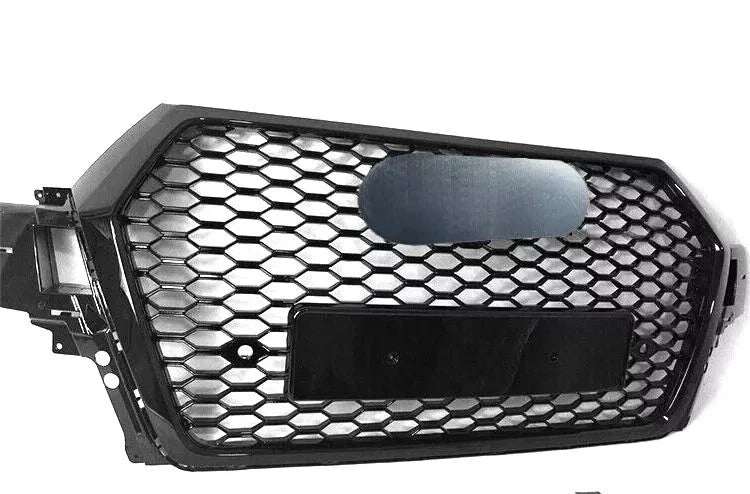 FOR AUDI Q7 4M SLINE SQ7 2015-2019 FRONT GRILLE HONEYCOMB GRILL RSQ7 STYLE BLACK
