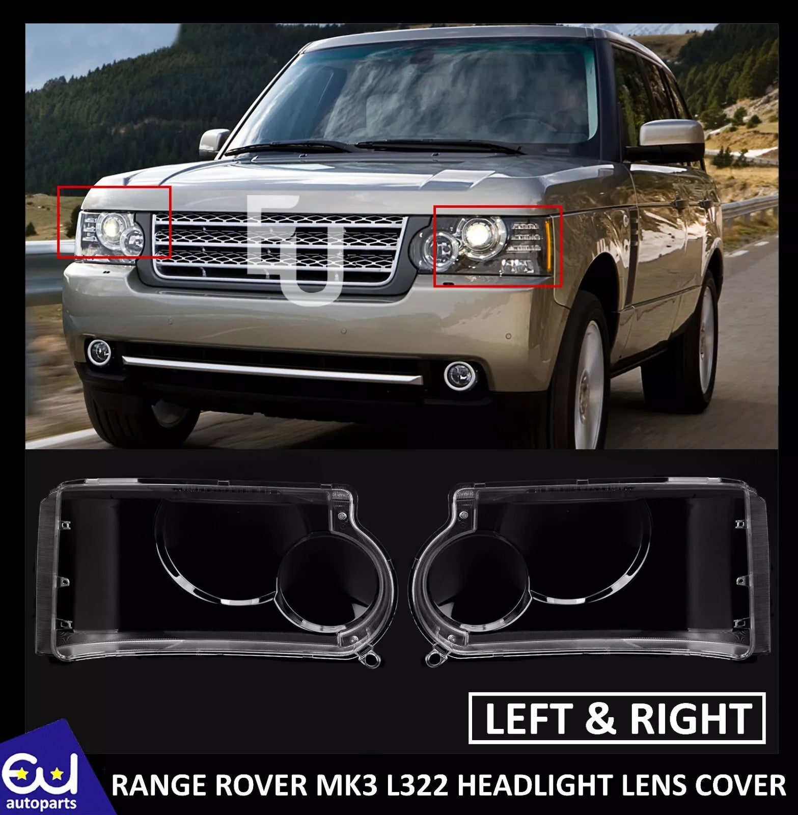 Mercedes Headlight Lens Cover – Right Front Clear Cover For W205 C-Class