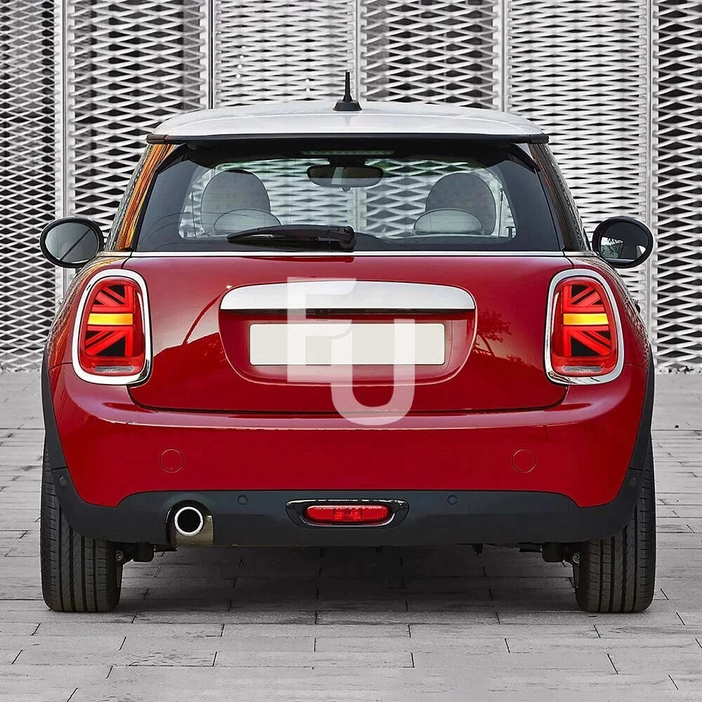 RED LED REAR LIGHTS FOR MINI COOPER F55 F56 F57 UNION JACK W/SEQUENTIAL 14-23