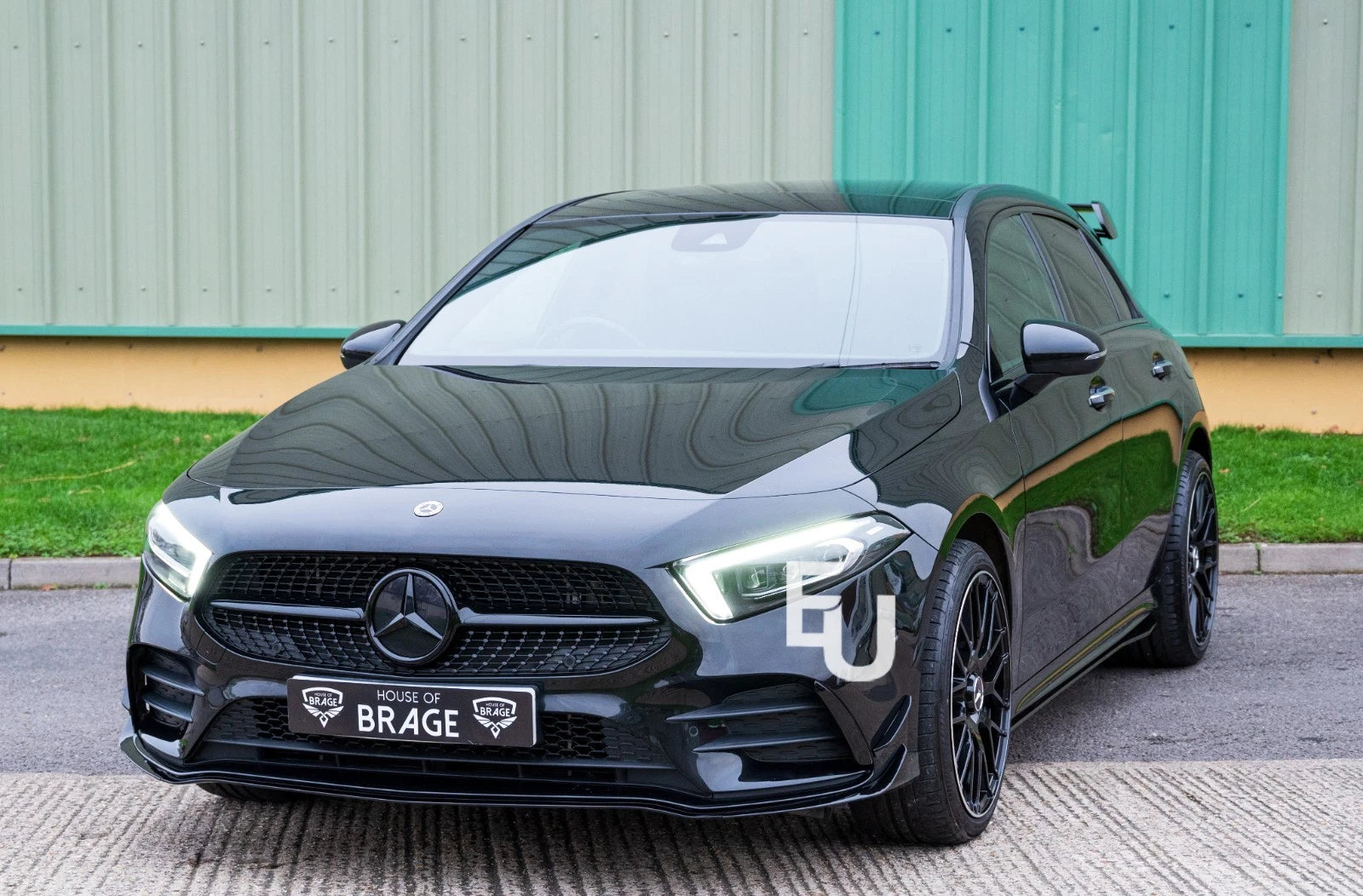 FOR MERCEDES A CLASS W177 CLA C118 GLOSS BLACK WING MIRROR COVER PAIR 2019-2023