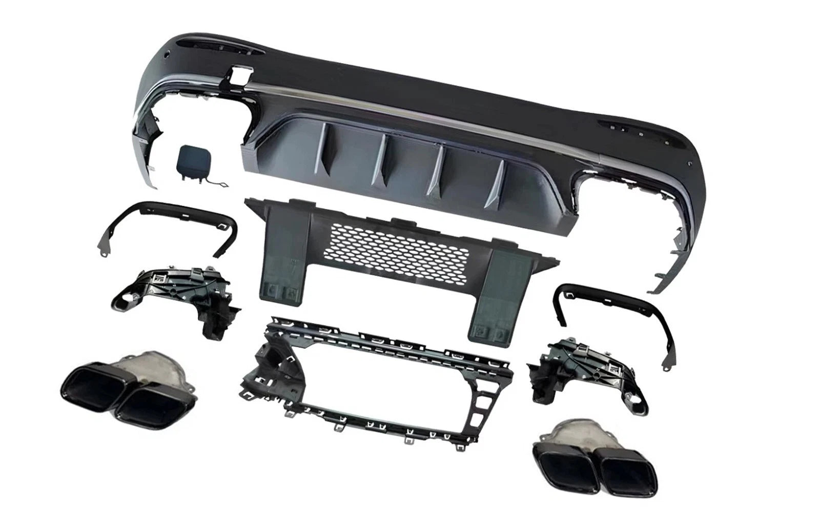 FOR MERCEDES GLC X254 GLC63 AMG FRONT SPLITTER LIP DIFFUSER BUMPER BLACK 22+