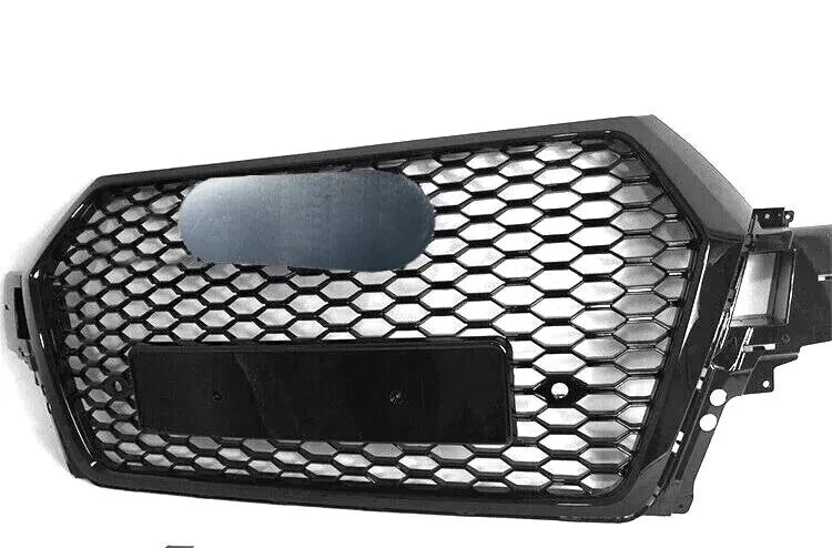 FOR AUDI Q7 4M SLINE SQ7 2015-2019 FRONT GRILLE HONEYCOMB GRILL RSQ7 STYLE BLACK